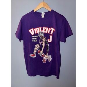 Violent J ICP The Duke of the Wicked Purple Graphic T-Shirt Mens Medium Gildan